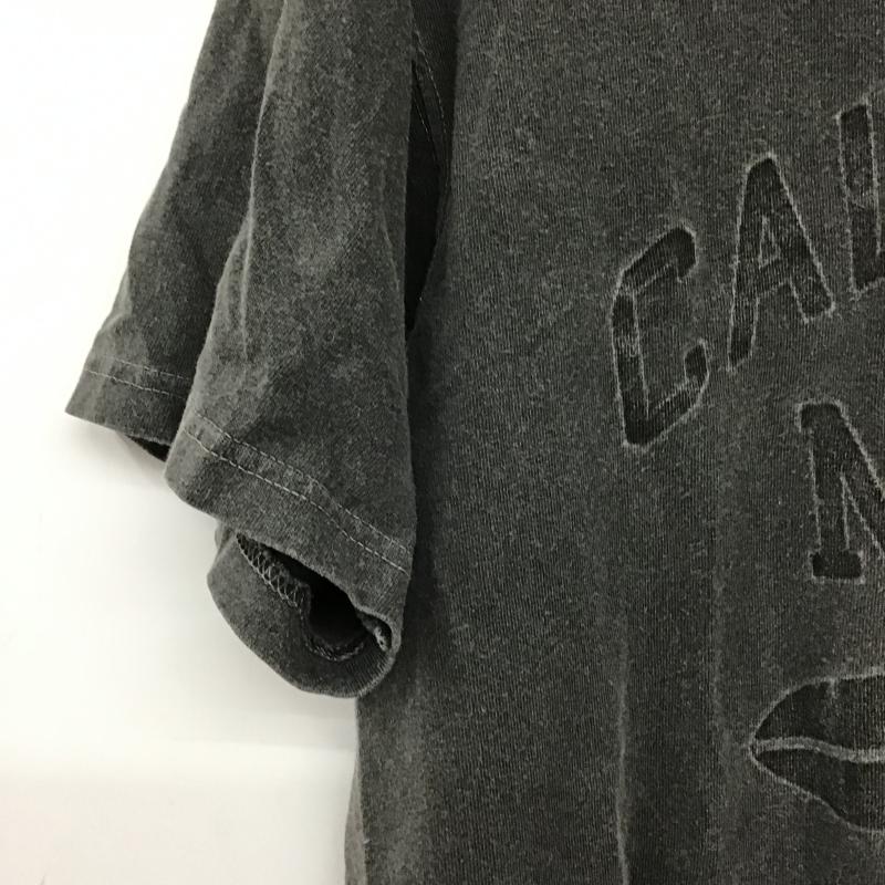 グッドオン Good On Tシャツ 半袖 半袖カットソー プリントTシャツ クルーネックカットソー L ロゴ、文字 ダークグレー / ダークグレー / メンズ USED 古着 中古 10160485