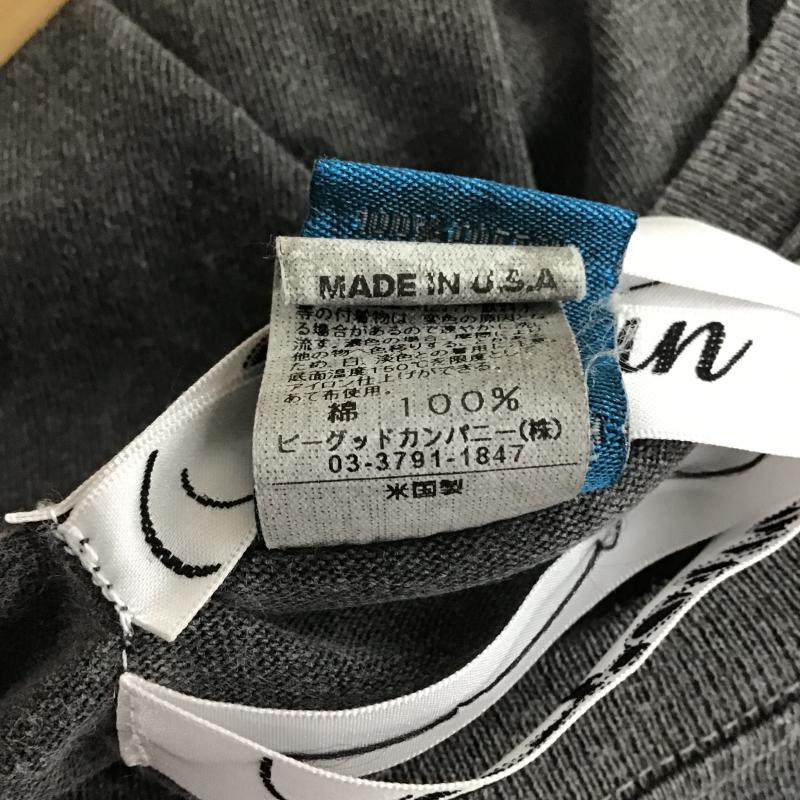 グッドオン Good On Tシャツ 半袖 半袖カットソー プリントTシャツ クルーネックカットソー L ロゴ、文字 ダークグレー / ダークグレー / メンズ USED 古着 中古 10160485