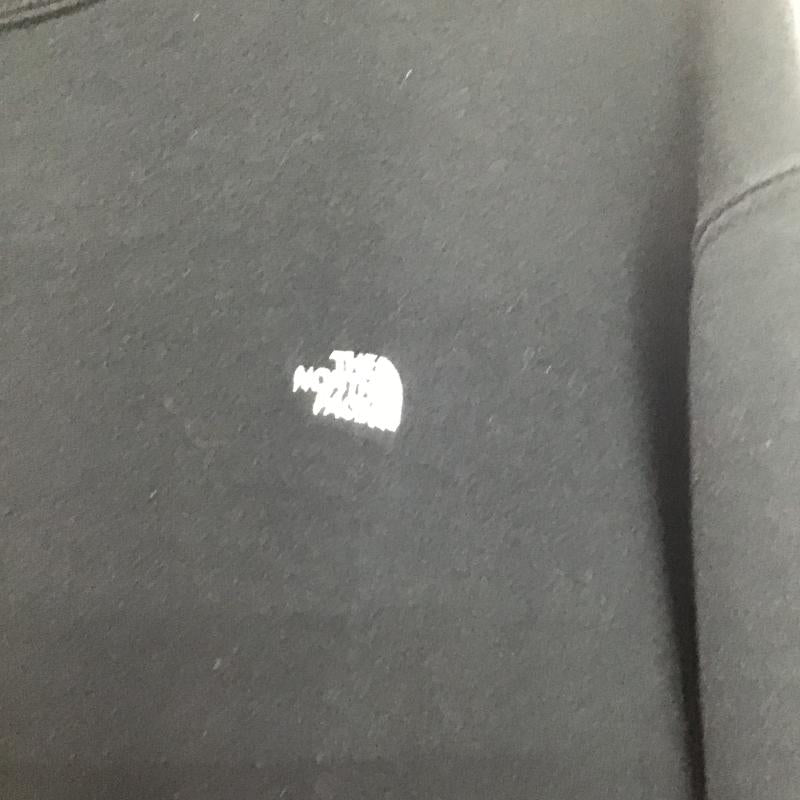 ザノースフェイス THE NORTH FACE トレーナー 長袖 長袖トレーナー スウェット クルーネック プルオーバー XL ロゴ、文字 黒 / ブラック / black メンズ USED 古着 中古 10160487