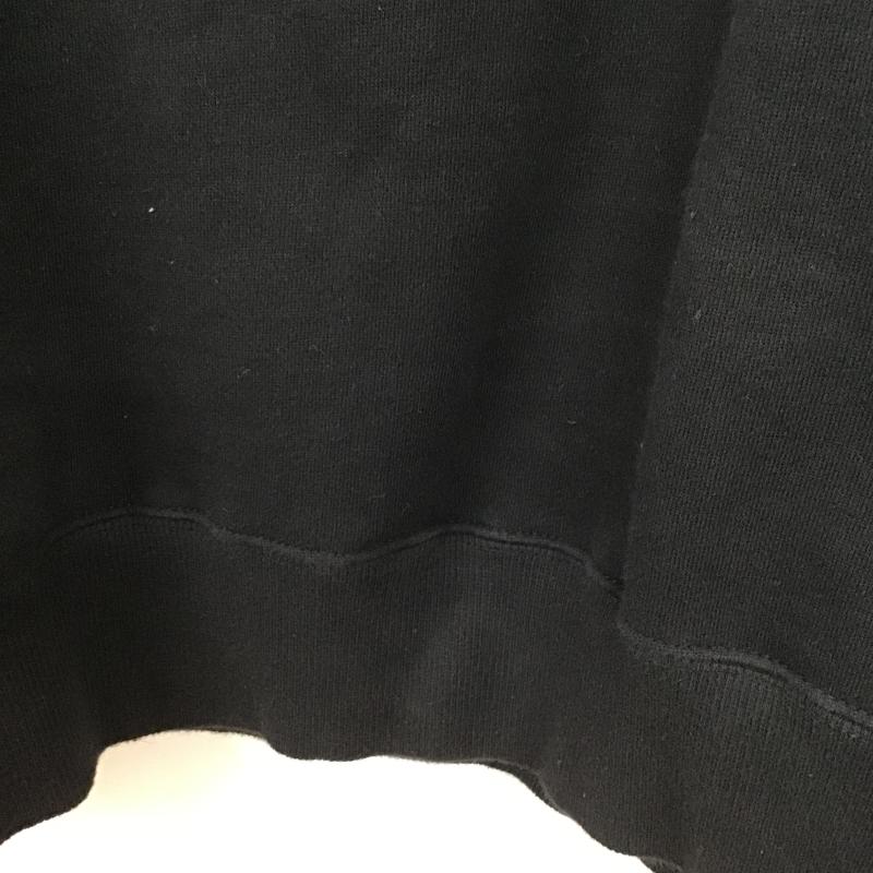 ザノースフェイス THE NORTH FACE トレーナー 長袖 長袖トレーナー スウェット クルーネック プルオーバー XL ロゴ、文字 黒 / ブラック / black メンズ USED 古着 中古 10160487