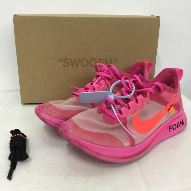 ナイキ NIKE スニーカー スニーカー AJ4588-600 THE 10 ZOOM FLY SP OFF-WHITE 28cm 箱有 28.0cm ロゴ、文字 桃 / ピンク / pink メンズ USED 古着 中古 10160488