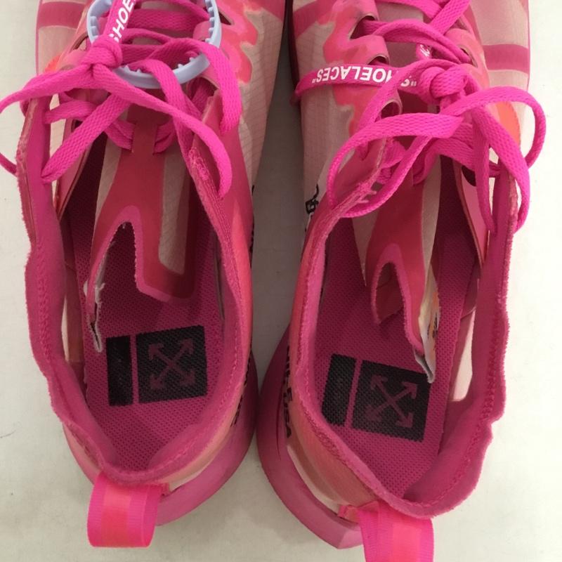 ナイキ NIKE スニーカー スニーカー AJ4588-600 THE 10 ZOOM FLY SP OFF-WHITE 28cm 箱有 28.0cm ロゴ、文字 桃 / ピンク / pink メンズ USED 古着 中古 10160488