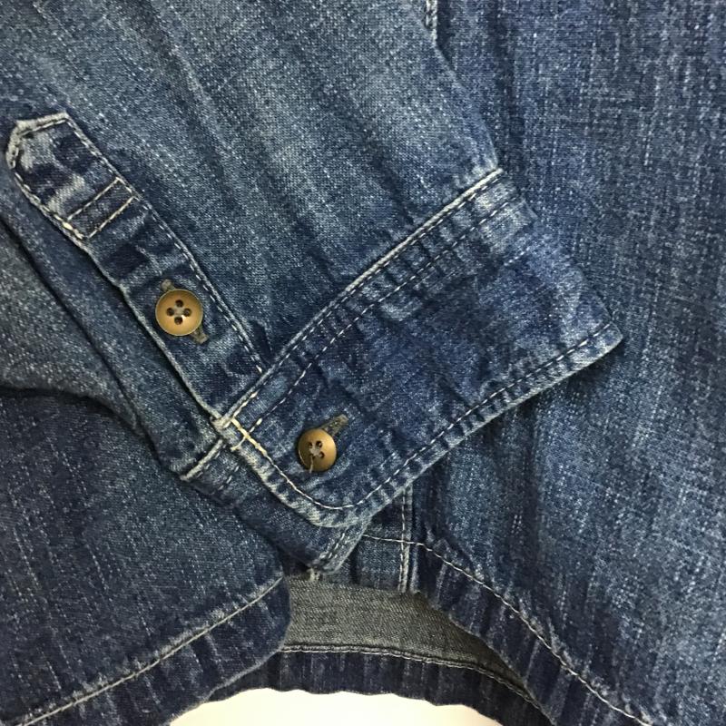 ジョンブル Johnbull シャツ、ブラウス 七分袖 デニムシャツ 無地 青 / ブルー / blue レディース USED 古着 中古 10160490