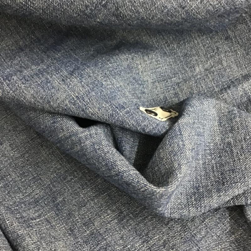 ジョンブル Johnbull シャツ、ブラウス 七分袖 デニムシャツ 無地 青 / ブルー / blue レディース USED 古着 中古 10160490