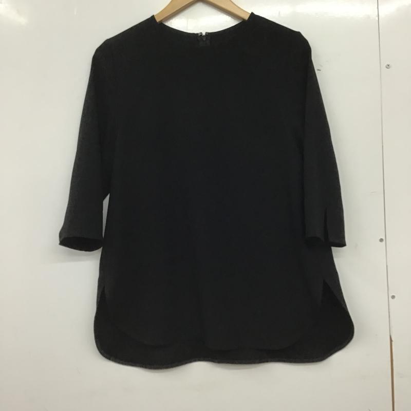 ウィムガゼット Whim Gazette シャツ、ブラウス 七分袖 wgz1051104a0005 バックサテンブラウス FREE 無地 黒 / ブラック / black レディース USED 古着 中古 10160493