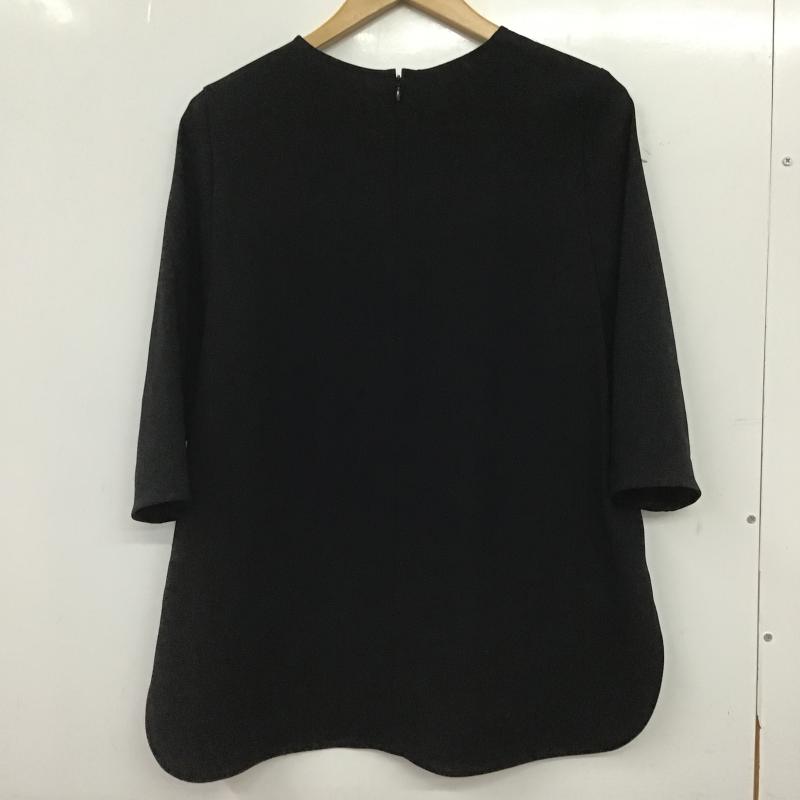 ウィムガゼット Whim Gazette シャツ、ブラウス 七分袖 wgz1051104a0005 バックサテンブラウス FREE 無地 黒 / ブラック / black レディース USED 古着 中古 10160493