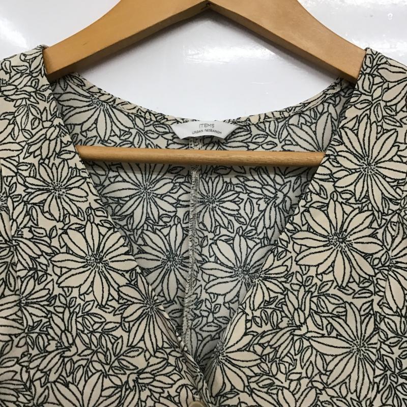 アイテムズ アーバンリサーチ ITEMS URBAN RESEARCH ワンピース ロングスカート IT15-26A003 Vネック パフスリーブ ワンピース FREE 総柄 マルチカラー / マルチカラー / multicolor レディース USED 古着 中古 10160497