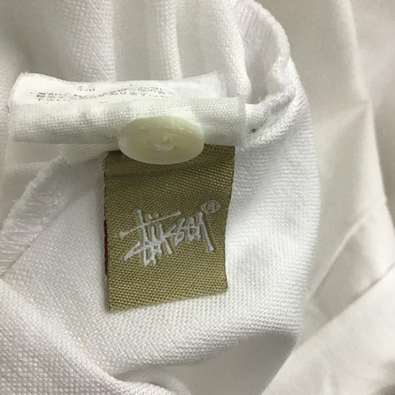 ステューシー STUSSY シャツ、ブラウス 七分袖 長袖シャツ 無地シャツ カラーシャツ S ロゴ、文字 白 / ホワイト / white メンズ USED 古着 中古 10160498