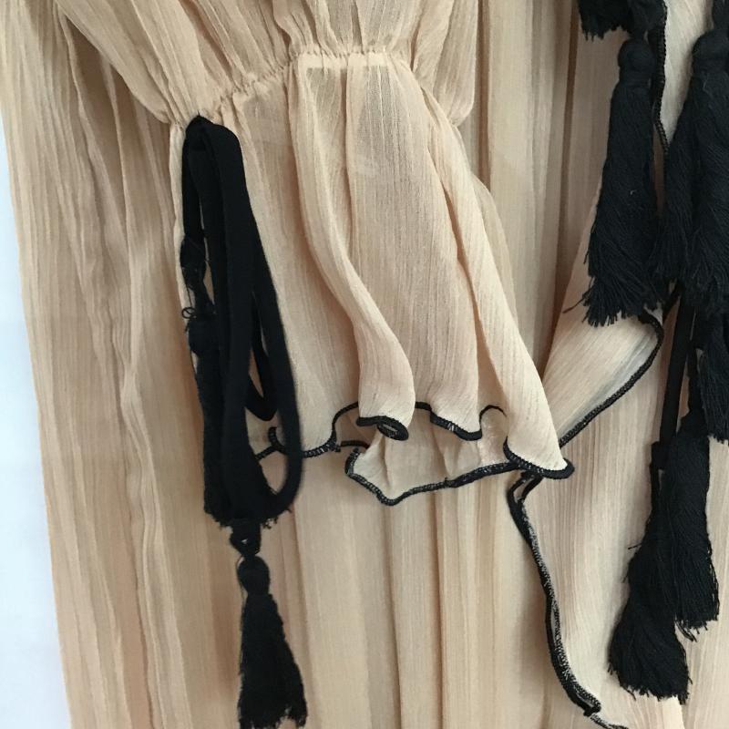 ザラ ZARA ワンピース ロングスカート S 無地 ベージュ / ベージュ / beige レディース USED 古着 中古 10160504