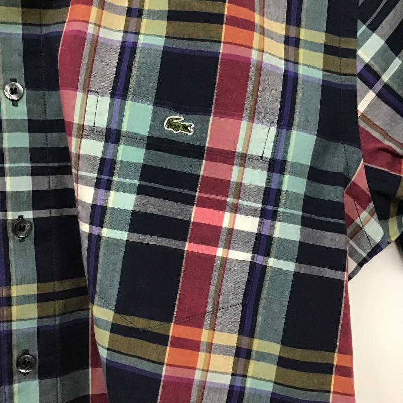 ラコステ LACOSTE シャツ、ブラウス 半袖 半袖シャツ チェックシャツ カラーシャツ 2 チェック マルチカラー / マルチカラー / multicolor メンズ USED 古着 中古 10160507