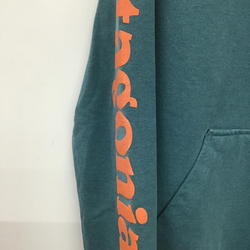 パタゴニア patagonia パーカー 長袖 長袖パーカー プルオーバーパーカー スウェット S ロゴ、文字 青 / ブルー / blue メンズ USED 古着 中古 10160508