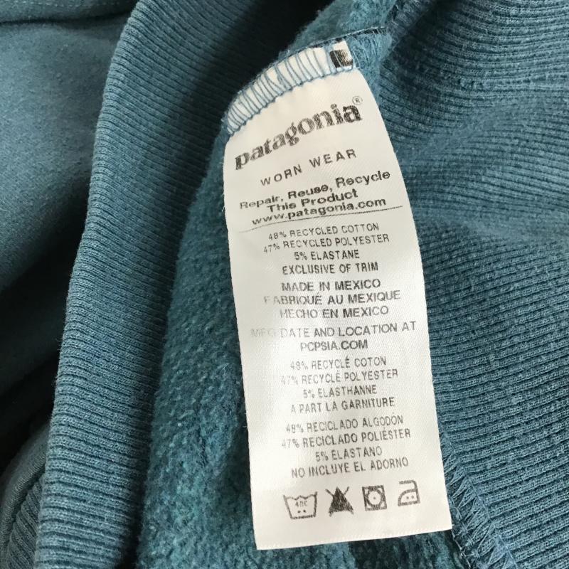パタゴニア patagonia パーカー 長袖 長袖パーカー プルオーバーパーカー スウェット S ロゴ、文字 青 / ブルー / blue メンズ USED 古着 中古 10160508