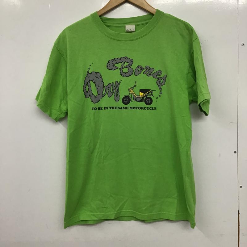 ドライボーンズ Dry Bones Tシャツ 半袖 半袖カットソー プリントTシャツ クルーネックカットソー L ロゴ、文字 黄緑 / イエローグリーン / メンズ USED 古着 中古 10160509