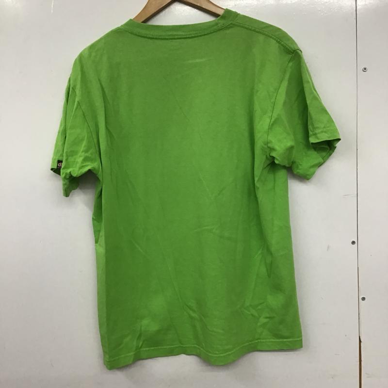 ドライボーンズ Dry Bones Tシャツ 半袖 半袖カットソー プリントTシャツ クルーネックカットソー L ロゴ、文字 黄緑 / イエローグリーン / メンズ USED 古着 中古 10160509