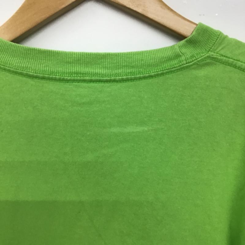 ドライボーンズ Dry Bones Tシャツ 半袖 半袖カットソー プリントTシャツ クルーネックカットソー L ロゴ、文字 黄緑 / イエローグリーン / メンズ USED 古着 中古 10160509