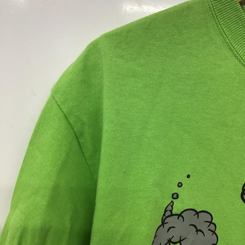 ドライボーンズ Dry Bones Tシャツ 半袖 半袖カットソー プリントTシャツ クルーネックカットソー L ロゴ、文字 黄緑 / イエローグリーン / メンズ USED 古着 中古 10160509