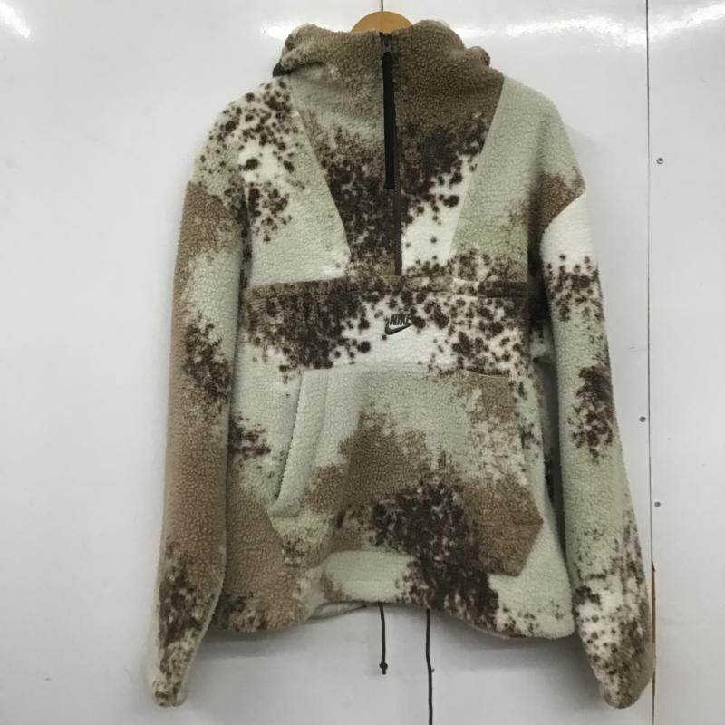 ナイキ NIKE ジャケット、上着 ジャンパー、ブルゾン dd5010-072 フリースジャケット L ロゴ、文字 アイボリー / アイボリー / メンズ USED 古着 中古 10160511