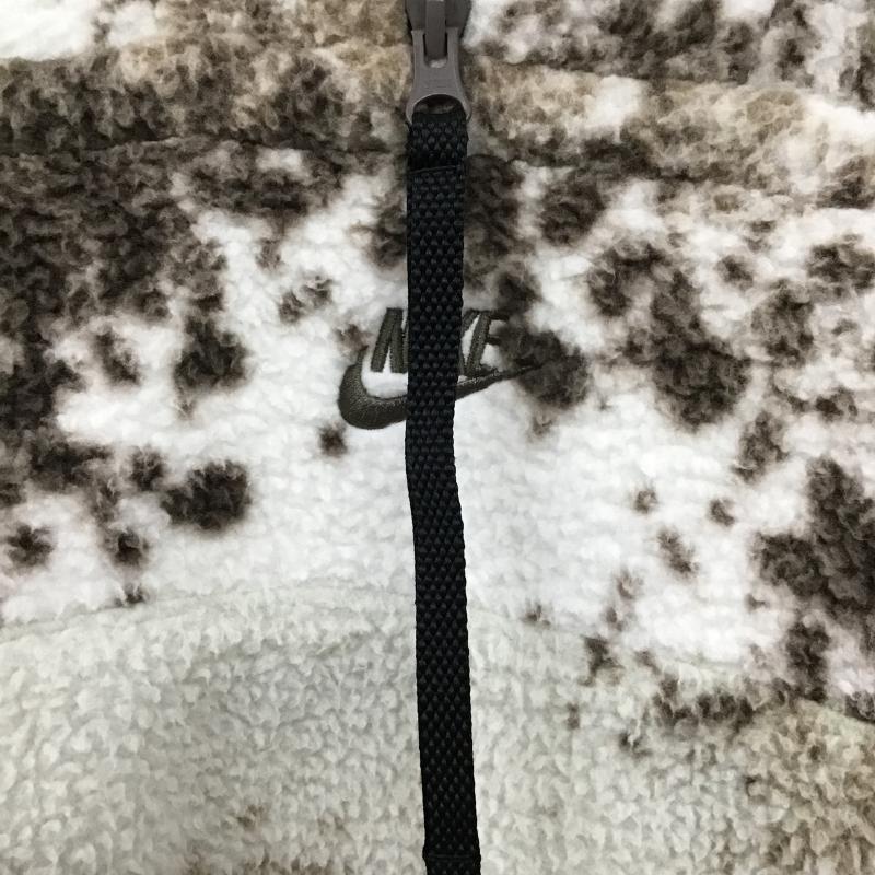 ナイキ NIKE ジャケット、上着 ジャンパー、ブルゾン dd5010-072 フリースジャケット L ロゴ、文字 アイボリー / アイボリー / メンズ USED 古着 中古 10160511