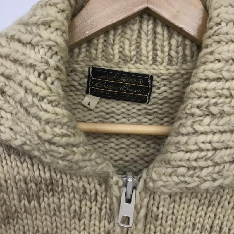 エディーバウアー Eddie Bauer コート コート一般 ジップアップニットジャケット アウター L プリント マルチカラー / マルチカラー / multicolor メンズ USED 古着 中古 10160513