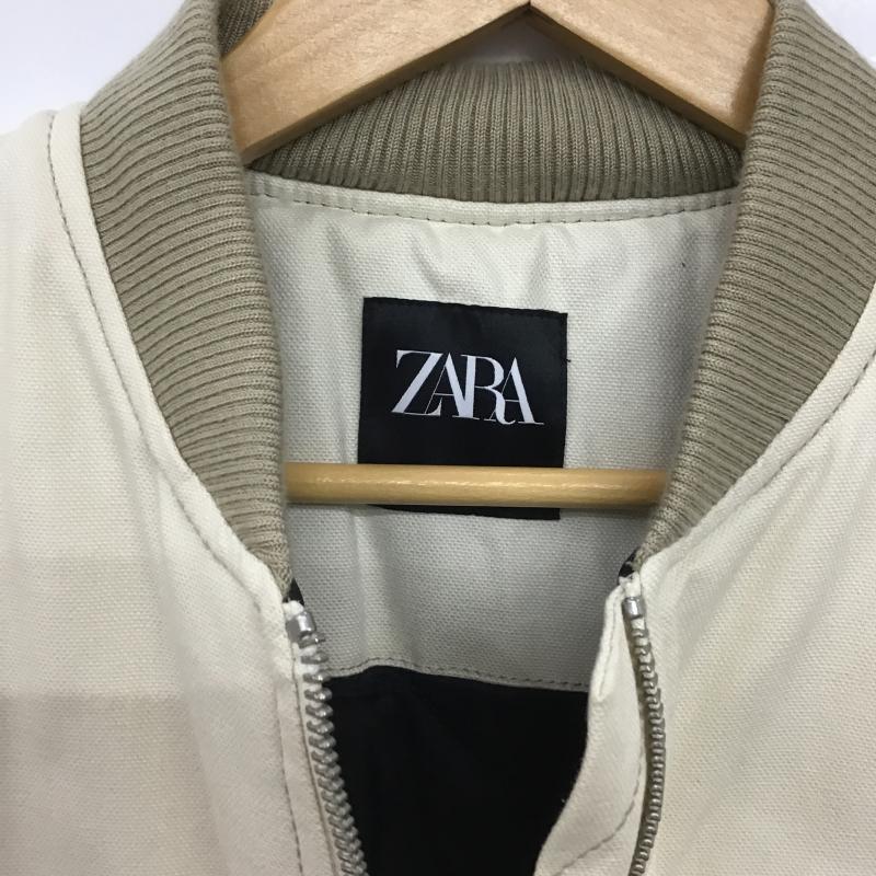 ザラ ZARA ベスト ベスト ジップアップベスト ノースリーブカットソー アウター S 無地 アイボリー / アイボリー / メンズ USED 古着 中古 10160514