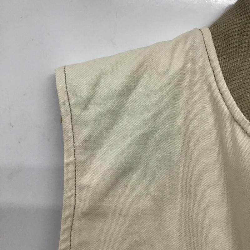 ザラ ZARA ベスト ベスト ジップアップベスト ノースリーブカットソー アウター S 無地 アイボリー / アイボリー / メンズ USED 古着 中古 10160514