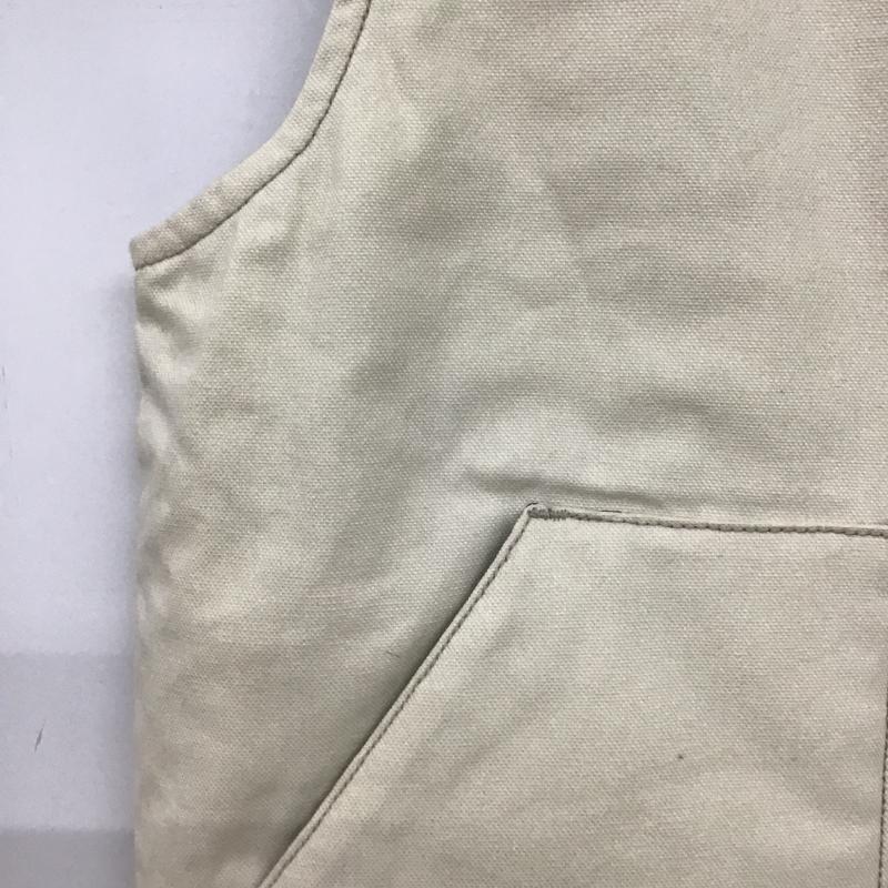 ザラ ZARA ベスト ベスト ジップアップベスト ノースリーブカットソー アウター S 無地 アイボリー / アイボリー / メンズ USED 古着 中古 10160514