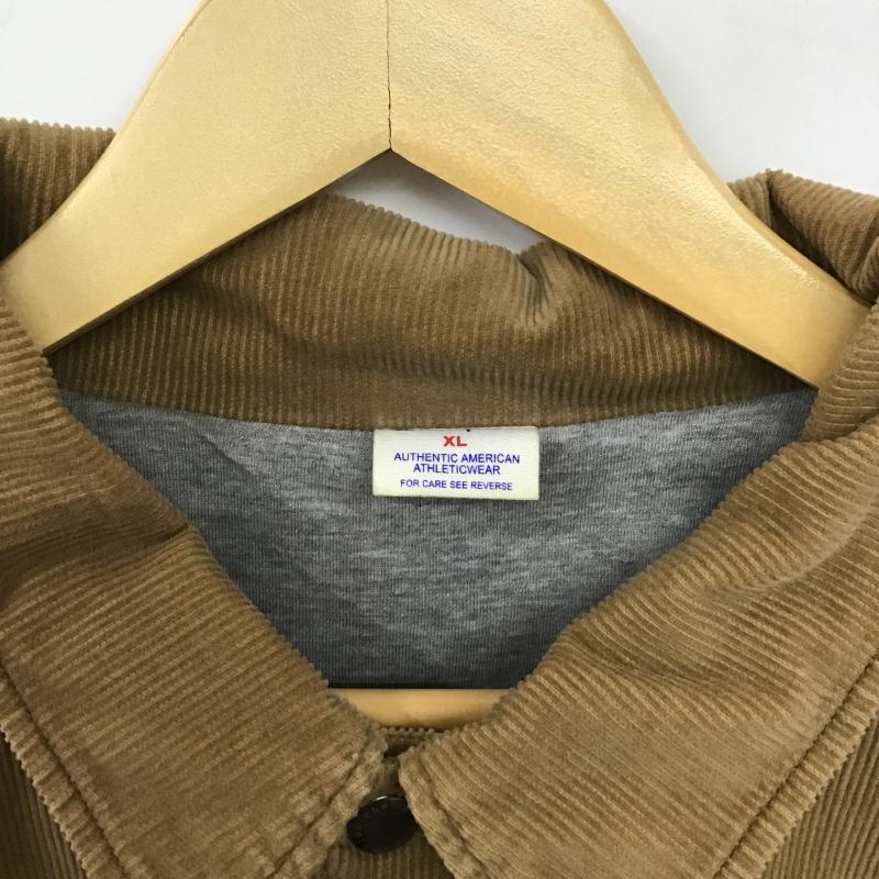 チャンピオン Champion ジャケット、上着 ジャンパー、ブルゾン コーデュロイジャケット カジュアルジャケット アウター XL ロゴ、文字 ベージュ / ベージュ / beige メンズ USED 古着 中古 10160516
