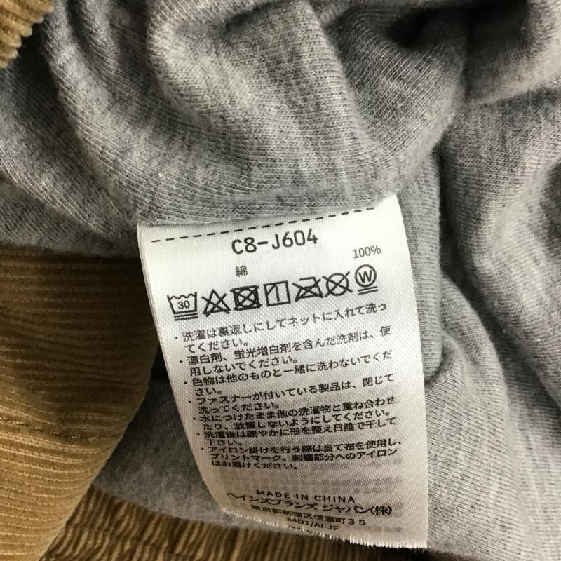 チャンピオン Champion ジャケット、上着 ジャンパー、ブルゾン コーデュロイジャケット カジュアルジャケット アウター XL ロゴ、文字 ベージュ / ベージュ / beige メンズ USED 古着 中古 10160516