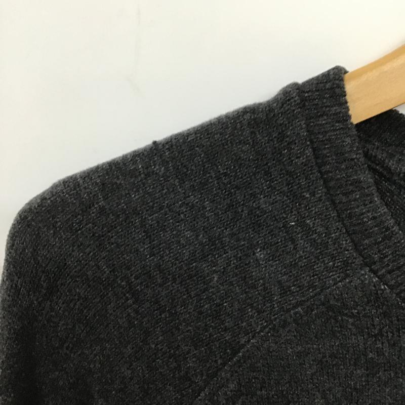 デンハム DENHAM ニット、セーター 長袖 長袖ニットカットソー クルーネック セーター S 無地 ダークグレー / ダークグレー / メンズ USED 古着 中古 10160518