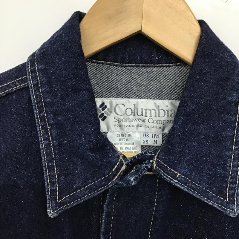 コロンビア Columbia ジャケット、上着 ジャンパー、ブルゾン M ロゴ、文字 インディゴ / インディゴ / Indigo メンズ USED 古着 中古 10160519