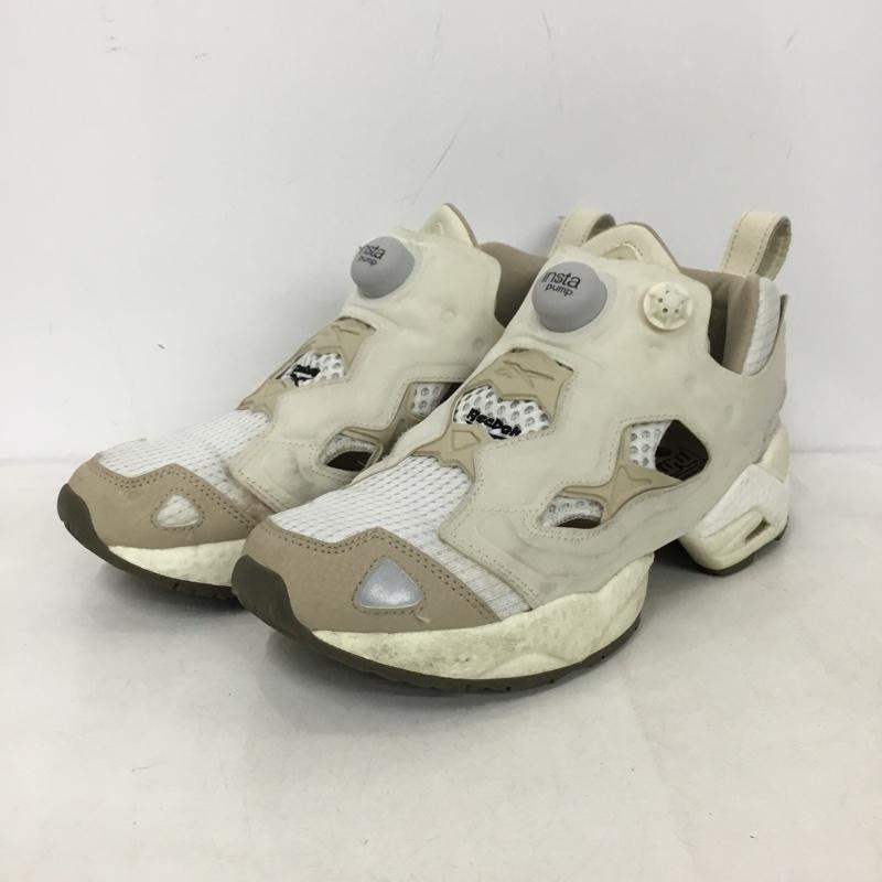 リーボック Reebok スニーカー スニーカー GZ2185 INSTAPUMP FURY 95 23.5cm 23.5cm ロゴ、文字 アイボリー / アイボリー / レディース USED 古着 中古 10160521