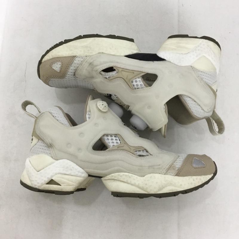 リーボック Reebok スニーカー スニーカー GZ2185 INSTAPUMP FURY 95 23.5cm 23.5cm ロゴ、文字 アイボリー / アイボリー / レディース USED 古着 中古 10160521
