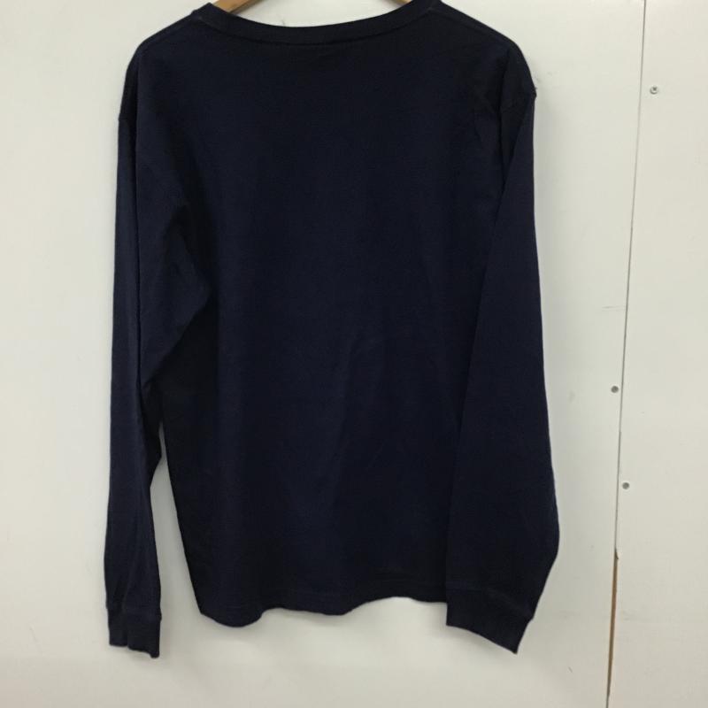 ディッキーズ Dickies カットソー 長袖 長袖カットソー 刺繍カットソー クルーネック XL 刺繍 紺 / ネイビー / navy メンズ USED 古着 中古 10160526