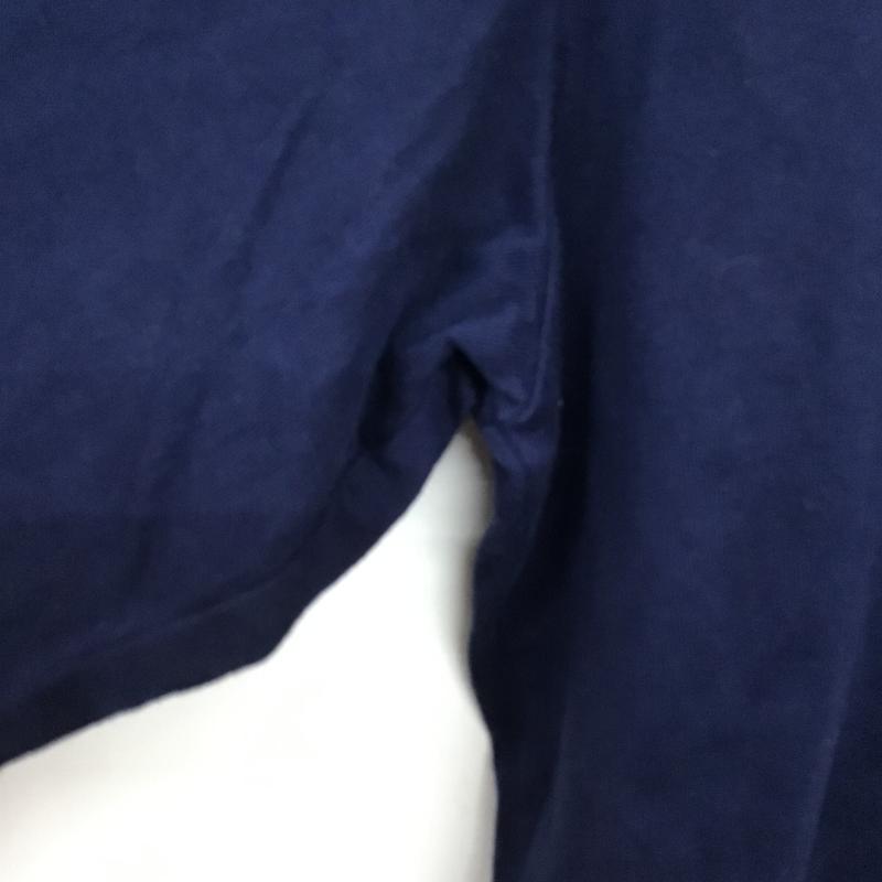 ディッキーズ Dickies カットソー 長袖 長袖カットソー 刺繍カットソー クルーネック XL 刺繍 紺 / ネイビー / navy メンズ USED 古着 中古 10160526