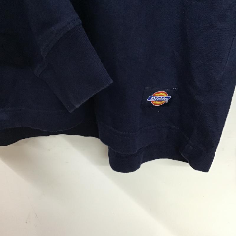 ディッキーズ Dickies カットソー 長袖 長袖カットソー 刺繍カットソー クルーネック XL 刺繍 紺 / ネイビー / navy メンズ USED 古着 中古 10160526