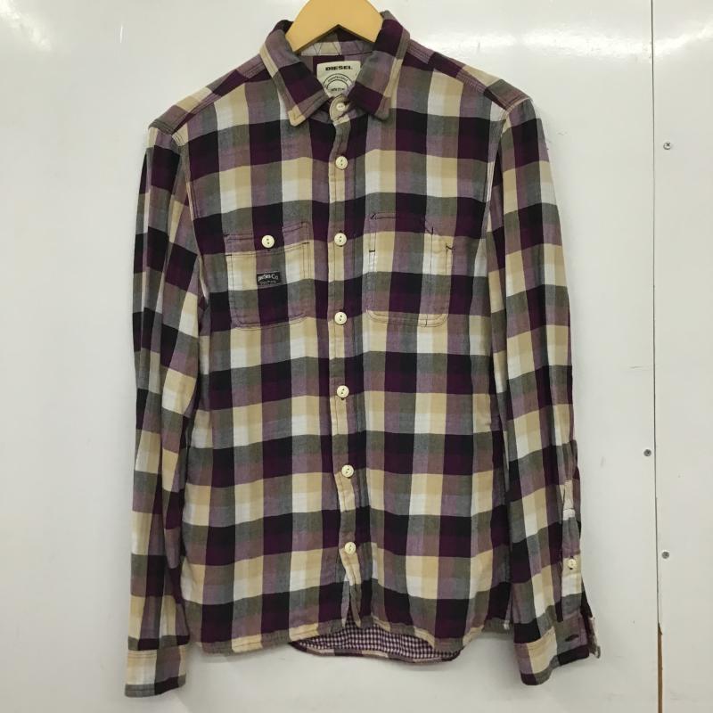 ディーゼル DIESEL シャツ、ブラウス 長袖 長袖シャツ チェックシャツ カラーシャツ S チェック マルチカラー / マルチカラー / multicolor メンズ USED 古着 中古 10160532