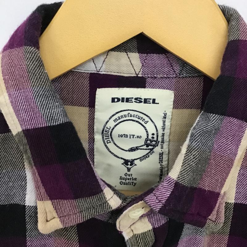 ディーゼル DIESEL シャツ、ブラウス 長袖 長袖シャツ チェックシャツ カラーシャツ S チェック マルチカラー / マルチカラー / multicolor メンズ USED 古着 中古 10160532