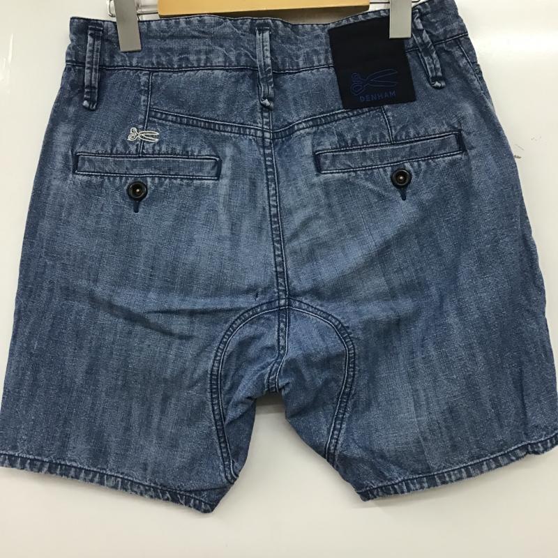 デンハム DENHAM パンツ ショートパンツ ショートパンツ ハーフパンツ カジュアルパンツ 28インチ ロゴ、文字 インディゴ / インディゴ / Indigo メンズ USED 古着 中古 10160534