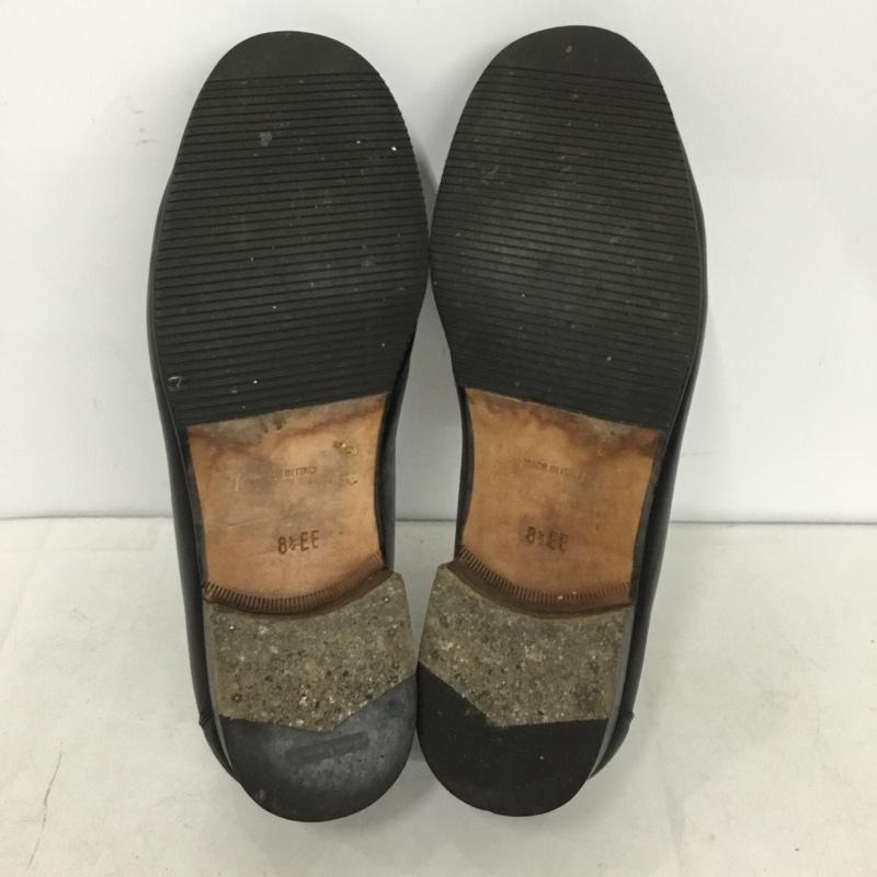 サルヴァトーレフェラガモ Salvatore Ferragamo 革靴 革靴 UR36178 ローファー 8.5EE ワンポイント 黒 / ブラック / black X 金 / ゴールド / gold color メンズ USED 古着 中古 10160535