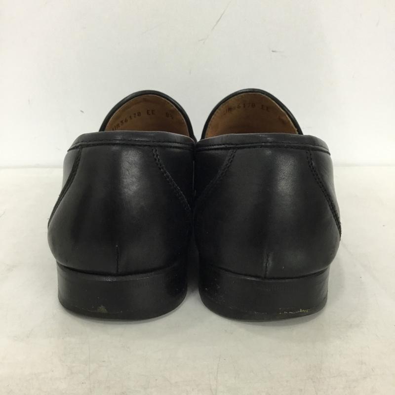 サルヴァトーレフェラガモ Salvatore Ferragamo 革靴 革靴 UR36178 ローファー 8.5EE ワンポイント 黒 / ブラック / black X 金 / ゴールド / gold color メンズ USED 古着 中古 10160535