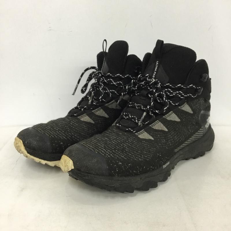 ザノースフェイス THE NORTH FACE アウトドアシューズ アウトドアシューズ NF0A3MKU トレッキングシューズ GORE-TEX 26.5cm 26.5cm ロゴ、文字 黒 / ブラック / black メンズ USED 古着 中古 10160537