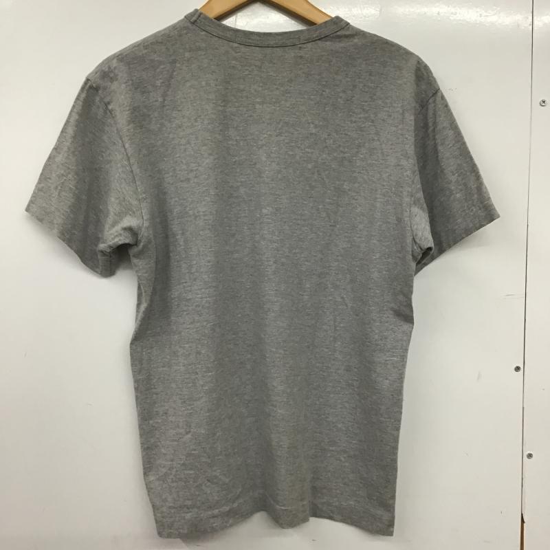 プレイコムデギャルソン PLAY COMME des GARCONS Tシャツ 半袖 半袖カットソー プリントTシャツ クルーネックカットソー M ロゴ、文字 灰 / グレー / gray メンズ USED 古着 中古 10160541