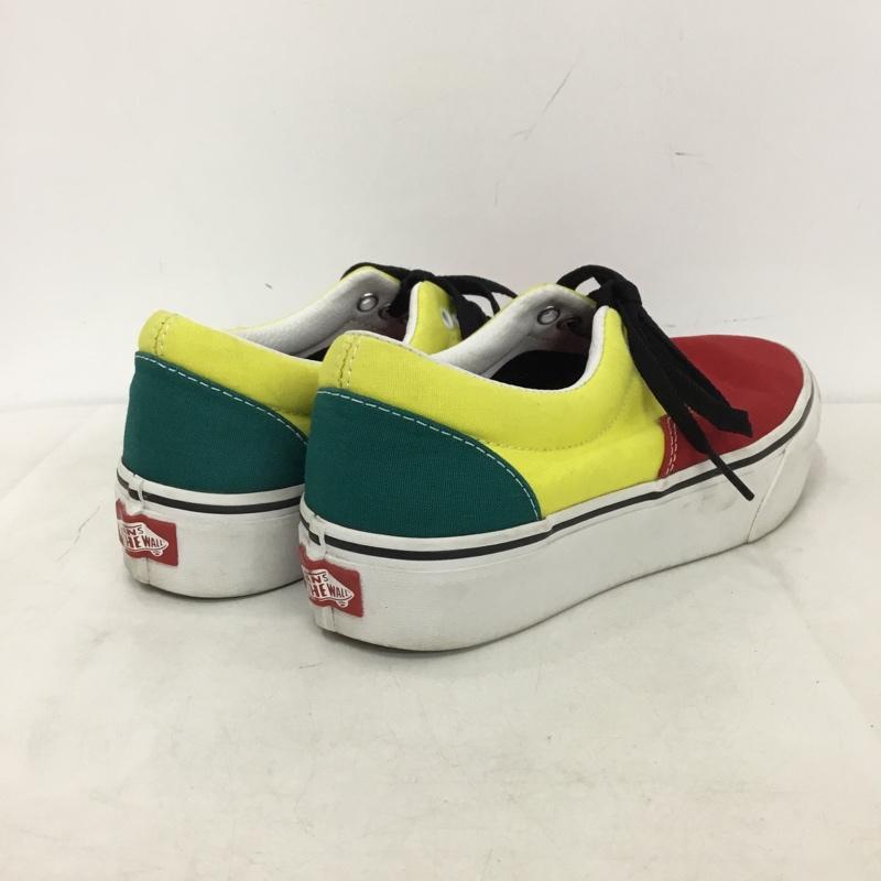 バンズ VANS スニーカー スニーカー 721356 ローカット 24.5cm 24.5cm ロゴ、文字 赤 / レッド / red X 黄 / イエロー / yellow X 緑 / グリーン / green レディース USED 古着 中古 10160542