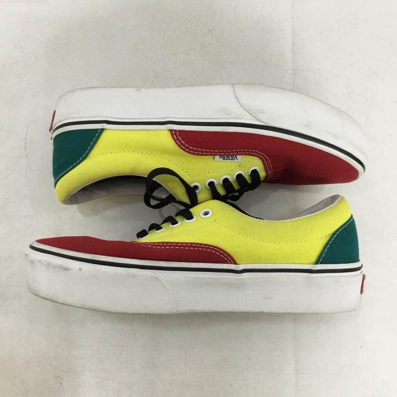 バンズ VANS スニーカー スニーカー 721356 ローカット 24.5cm 24.5cm ロゴ、文字 赤 / レッド / red X 黄 / イエロー / yellow X 緑 / グリーン / green レディース USED 古着 中古 10160542