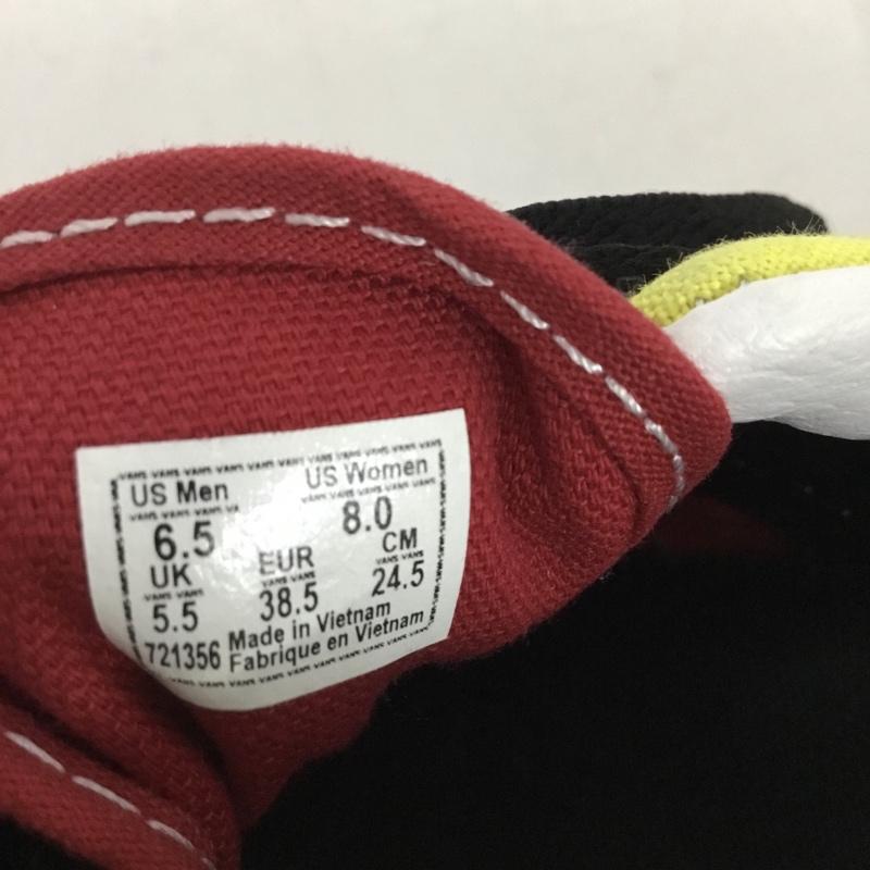 バンズ VANS スニーカー スニーカー 721356 ローカット 24.5cm 24.5cm ロゴ、文字 赤 / レッド / red X 黄 / イエロー / yellow X 緑 / グリーン / green レディース USED 古着 中古 10160542