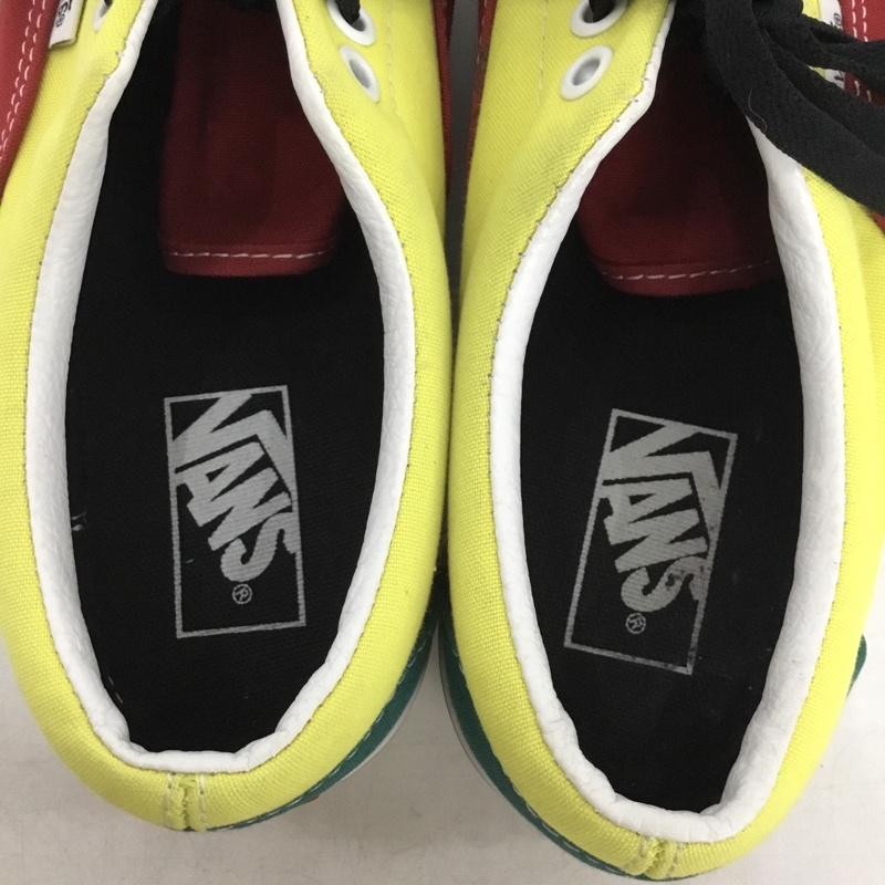 バンズ VANS スニーカー スニーカー 721356 ローカット 24.5cm 24.5cm ロゴ、文字 赤 / レッド / red X 黄 / イエロー / yellow X 緑 / グリーン / green レディース USED 古着 中古 10160542