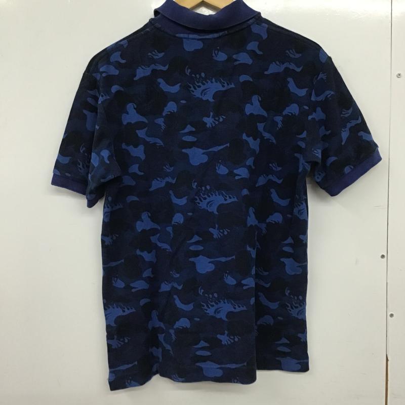 アベイシングエイプ A BATHING APE ポロシャツ 半袖 半袖ポロシャツ カラーシャツ 半袖カットソー M ロゴ、文字 マルチカラー / マルチカラー / multicolor メンズ USED 古着 中古 10160545