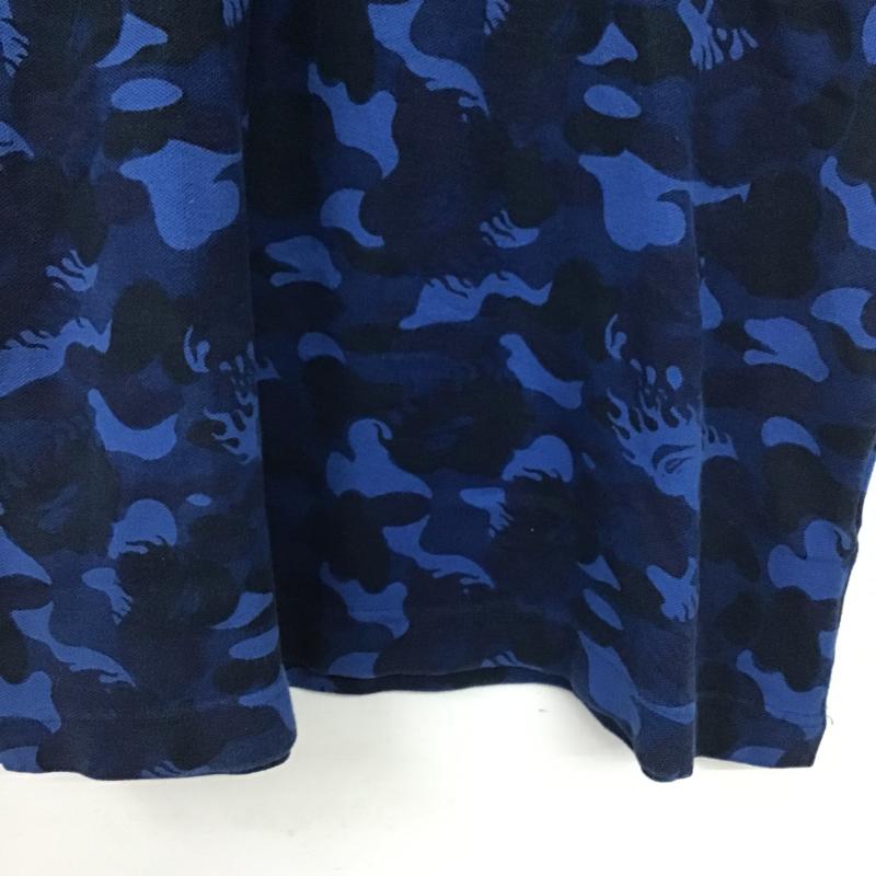 アベイシングエイプ A BATHING APE ポロシャツ 半袖 半袖ポロシャツ カラーシャツ 半袖カットソー M ロゴ、文字 マルチカラー / マルチカラー / multicolor メンズ USED 古着 中古 10160545