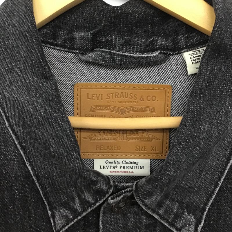 リーバイストラウスアンドコー Levi Strauss & co. ジャケット、上着 ジャンパー、ブルゾン デニムジャケット Gジャン アウター カジュアルジャケット XL 無地 ダークグレー / ダークグレー / メンズ USED 古着 中古 10160546