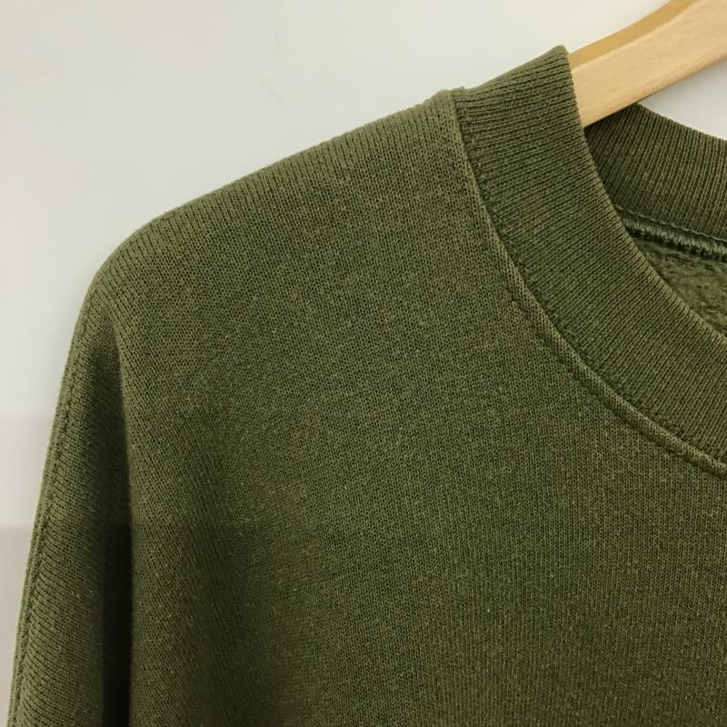 ソフィー SOFFE トレーナー 長袖 長袖トレーナー スウェット クルーネック プルオーバー XL プリント カーキ / カーキ / khaki メンズ USED 古着 中古 10160548